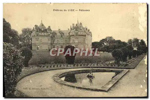 Cartes postales Chateau du Lude Pelouses