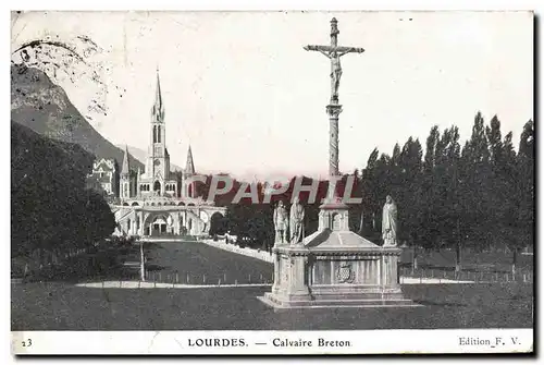 Cartes postales Lourdes Calvaire Breton