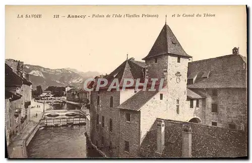 Ansichtskarte AK Annecy Palais de L&#39isle Vieilles prisons et la canal du Thiou