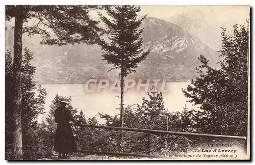 Cartes postales Annecy le Lac d&#39Annecy et la montagne de Veyrier