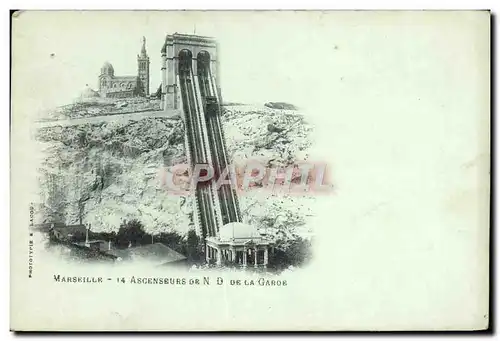 Cartes postales Marseilles Ascenseurs ND De La Garoe