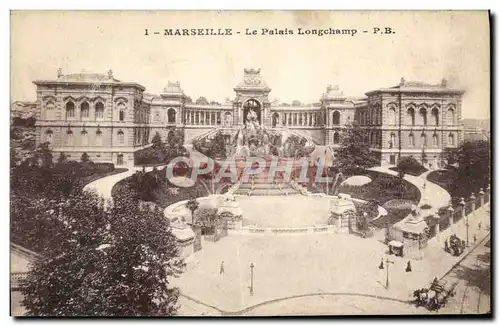 Ansichtskarte AK Marseilles Le Palais Longchamp