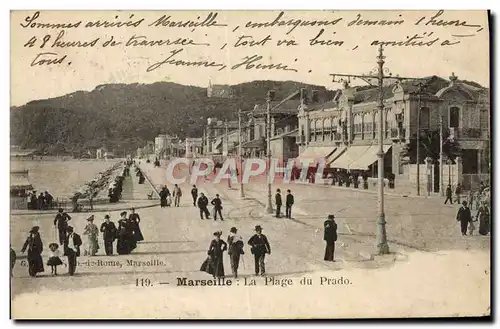 Ansichtskarte AK Marseille La Plage du Prado