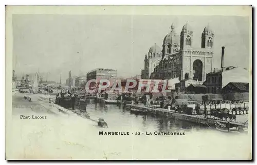 Ansichtskarte AK Marseilles La Cathedrale