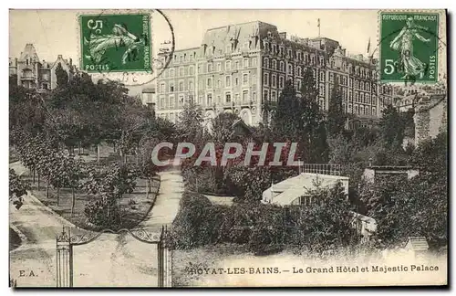 Cartes postales Royat Les Bains Le Grand Hotel et le Majestic Hotel