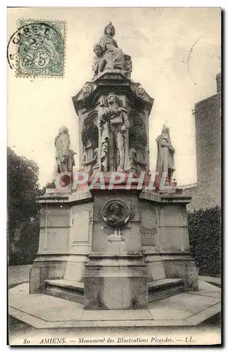 Cartes postales Amiens Monument des Illustrations Picardes