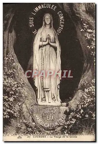 Cartes postales Lourdes La Vierge de la Grotte