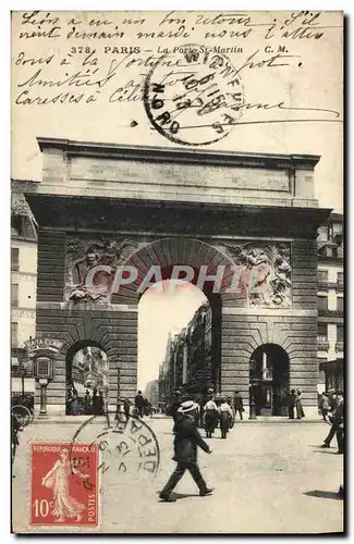 Cartes postales Paris La Porte St Martin