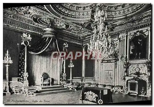 Cartes postales Fontainebleau Salle du trone