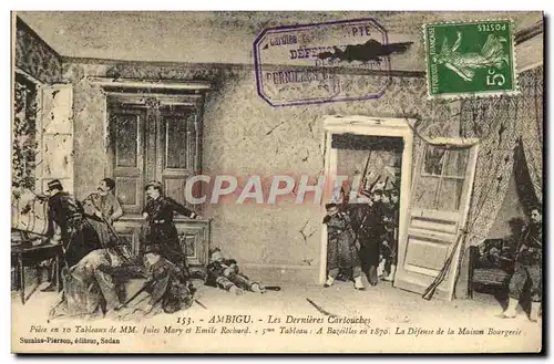 Cartes postales Ambigu Les Dernieres Cartouches Militaria