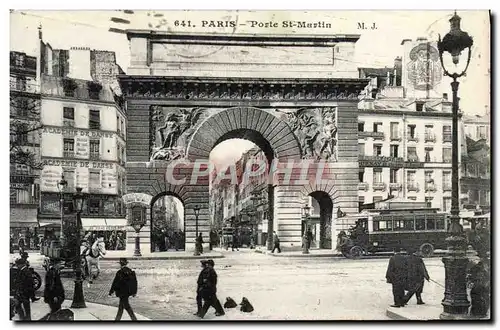 Cartes postales Paris Porte St Martin