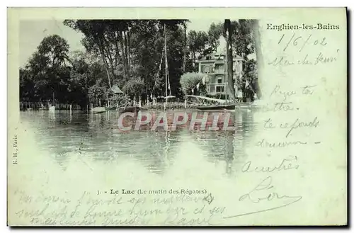 Cartes postales Enghien les Bains Le Lac Le amtin des regates