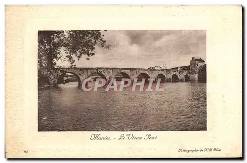 Cartes postales Mantes Le Vieux Pont