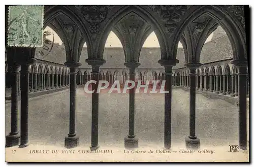 Cartes postales Mont St Michel L'Abbaye du Cloitre