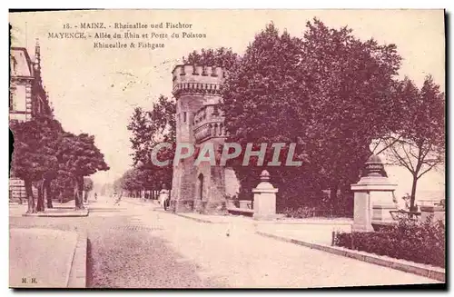 Cartes postales Mainz Rheinallee Ued Fischtor Mayence