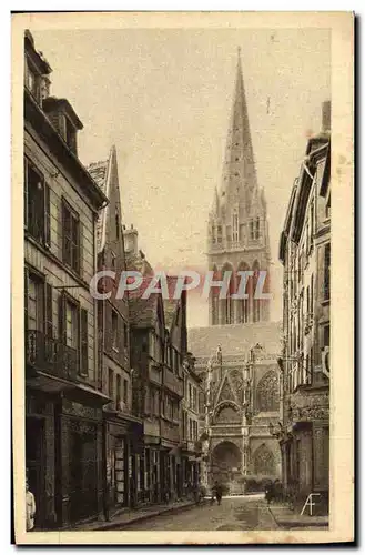 Cartes postales Caen Rue Montoir Poissonnerie