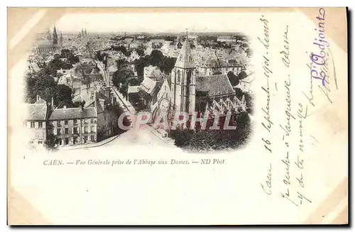 Cartes postales Caen Vue Generale Prise de L&#39Abbaye Aux Dames