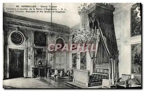 Ansichtskarte AK Versailles Grand Trianon Chambre a coucher de la reine d&#39Angleterre