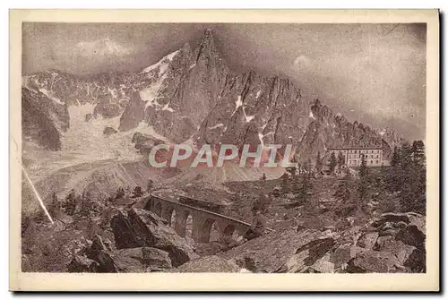 Cartes postales Chamonix Montanvert et Aiguille du Dru