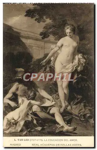 Ansichtskarte AK Madrid Real Academia De Bellas Artes Van Loo La education del amor