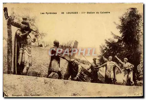 Cartes postales Lourdes 3emestation du Calvaire