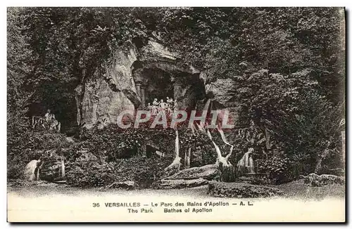 Cartes postales Versailles Le parc des bains d&#39Apollon