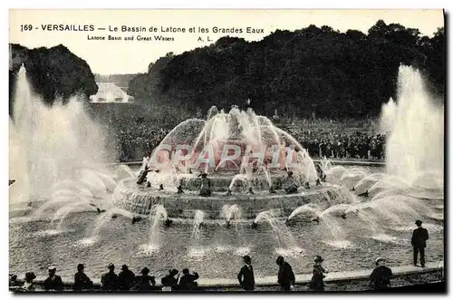 Ansichtskarte AK Versailles Le Bassin de Latone et les Grandes Eaux