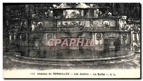 Cartes postales Versailles Les Jardins Le Buffet