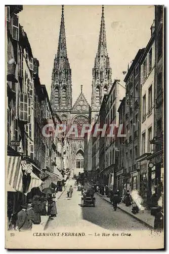 Cartes postales Clermont Ferrand La Rue des Gras