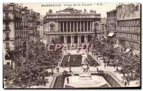 Cartes postales Marseille Place de la Bourse
