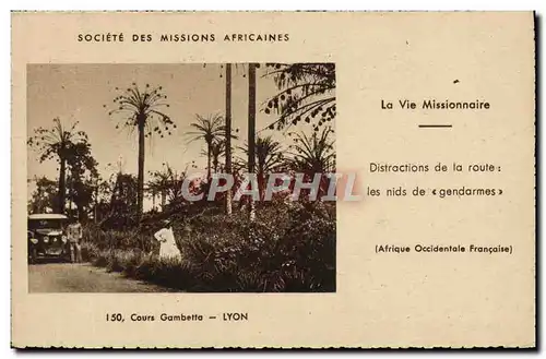 Cartes postales Societe des Missions Africaines Afrique occidentale Francaise Lyon Cours Gambetta
