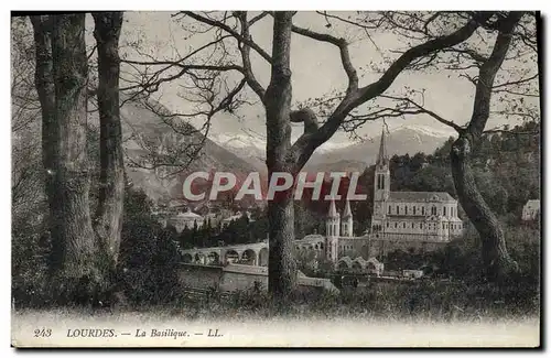 Cartes postales Lourdes La Basilique