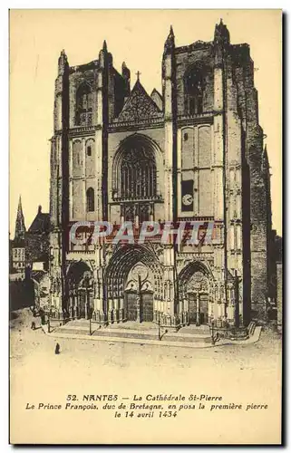 Ansichtskarte AK Nantes La Cathedrale St Pierre