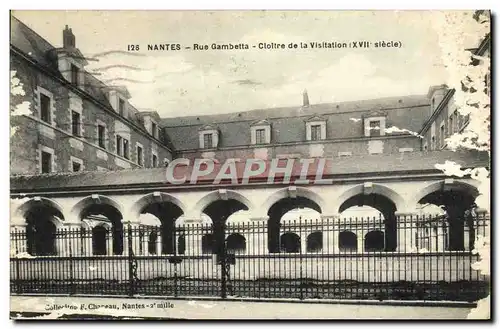 Cartes postales Nantes Rue Gambetta Cloitre de la Visitation