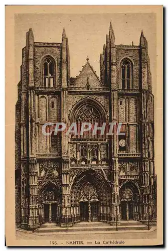 Cartes postales Nantes La Cathedrale