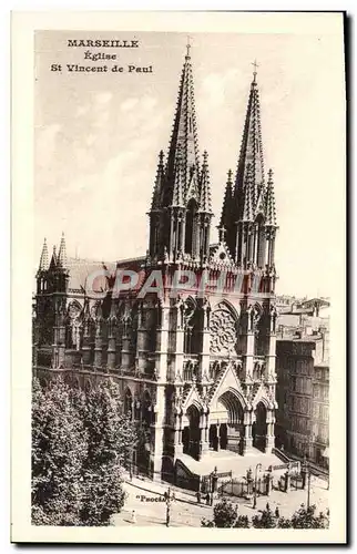 Cartes postales Marseille Eglise St Vincent De Paul