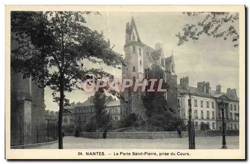 Ansichtskarte AK Nantes La Porte Saint Pierre Prise Du Cours