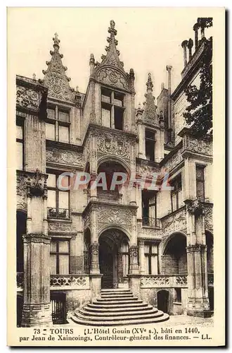 Cartes postales Tours l&#39hotel Gouin Par Jean De Xaincoings