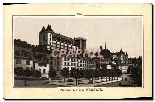 Cartes postales Pau Place De La Monnaie publicite S Huan Rue Nationale Nantes Vins