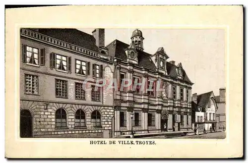 Cartes postales Hotel De Ville Troyes