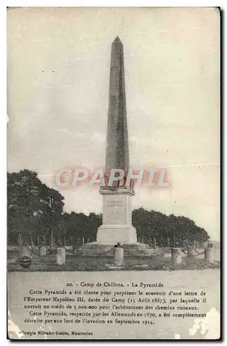 Ansichtskarte AK Camp De Chalons La Pyramide