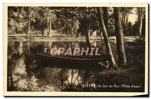 Cartes postales Vittel Un Coin Du Parc piece d&#39eau