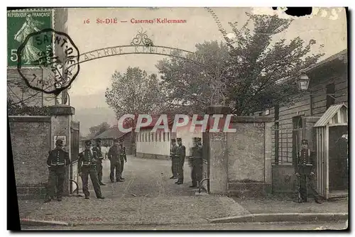 Cartes postales St Die Casernes Kellermann Militaria