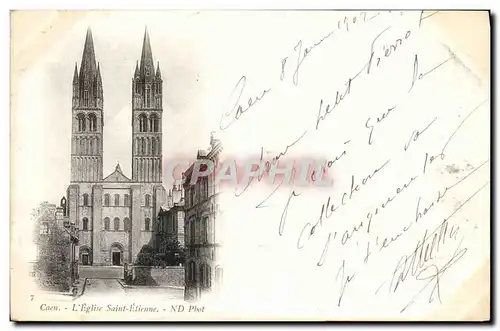 Cartes postales Caen L'Eglise Saint Etienne
