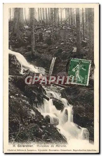 Cartes postales Gerardmer Ruisseau De Merelle