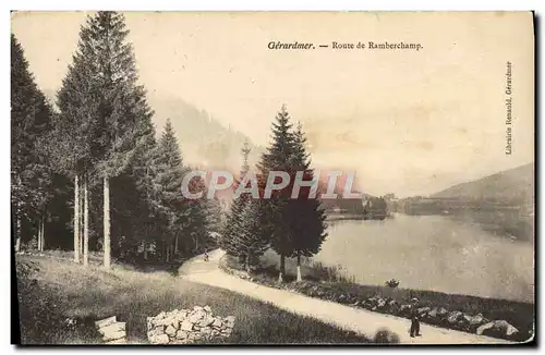 Cartes postales Gerardmer Route De Ramberchamp