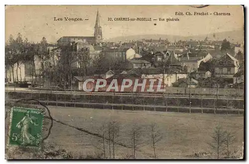 Cartes postales Les Vosges Charmes Sur Moselle Vue Generale