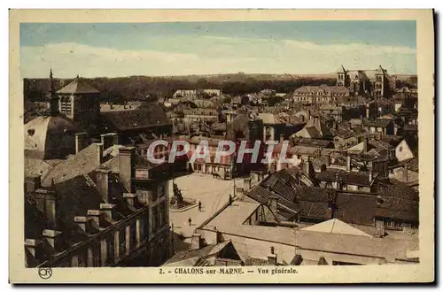 Cartes postales Chalons Sur Marne Vue Generale