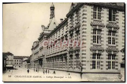 Cartes postales Chalons Sur Marne College Municipal