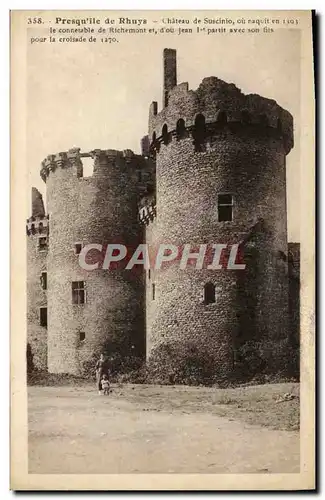 Ansichtskarte AK Presqu&#39ile De Rhuys Chateau De Suscinio